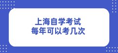 上海自学考试每年可以考几次