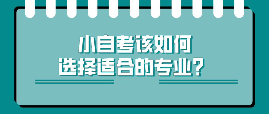 小自考该如何选择适合的专业？有哪些专业？