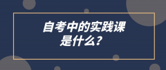 自考中的实践课是什么？必须要考吗？