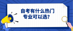 自考有什么热门专业可以选？热门专业有什么？