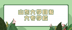 山东大学自考大专学校