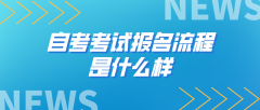 自考考试报名流程是什么样