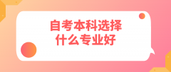 4月自考本科选择什么专业好